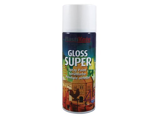 PlastiKote 440.0011153.076 Gloss Super Spray White RAL 9016 400ml