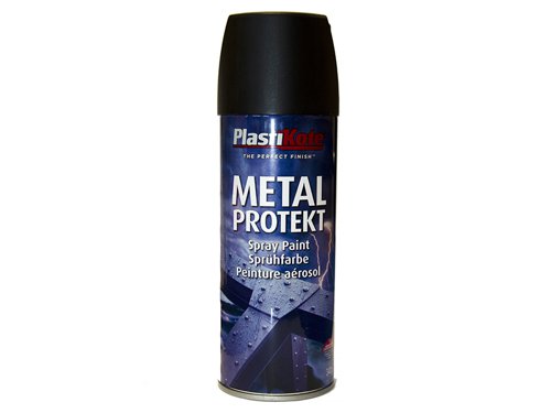 PlastiKote 440.0001284.076 Metal Protekt Spray Matt Black 400ml