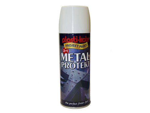PlastiKote 440.0001286.076 Metal Protekt Spray Gloss White 400ml