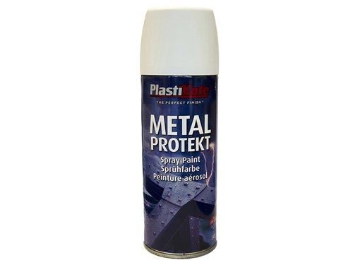 PlastiKote 440.0001287.076 Metal Protekt Spray Satin White 400ml