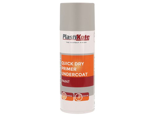 PlastiKote 440.0071001.076 Trade Quick Dry Primer Spray Grey 400ml