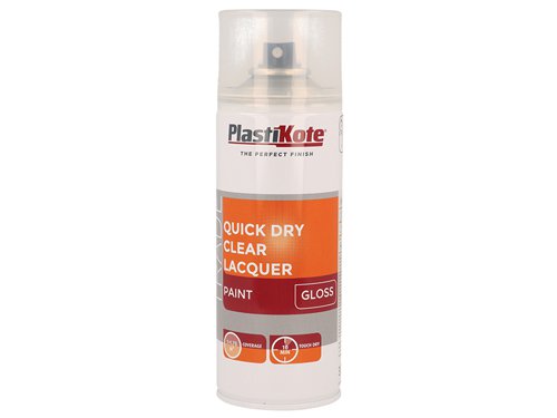 PlastiKote 440.0071005.076 Trade Quick Dry Clear Lacquer Spray Gloss 400ml