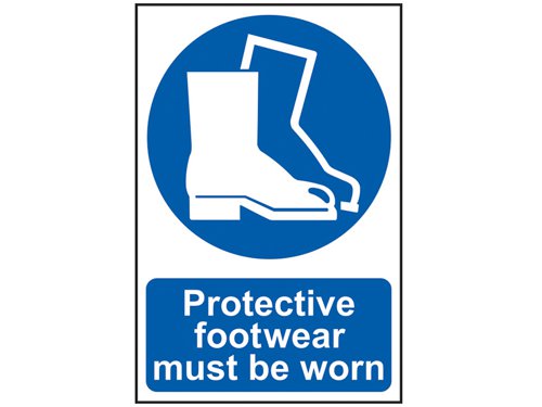 Scan 0016 Protective Footwear Must Be Worn - PVC 200 x 300mm
