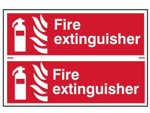 Scan 1351 Fire Extinguisher - PVC 300 x 100mm