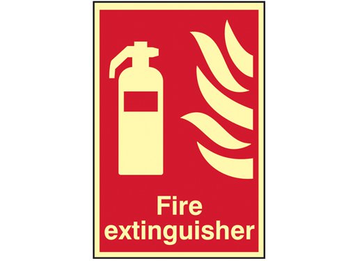 Scan 1571 Fire Extinguisher Photoluminescent - 200 x 300mm