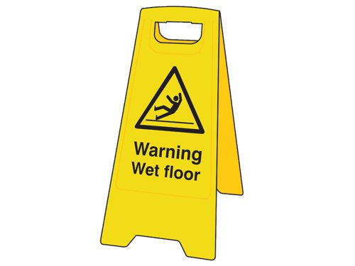 Scan 4702 Heavy-Duty 'A' Board: Warning Wet Floor