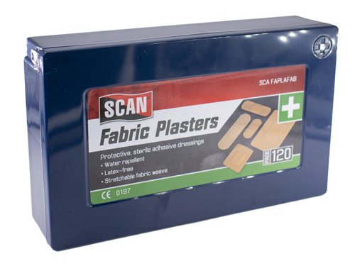 Scan SCANFABP Assorted Hypoallergenic Fabric Plasters 120