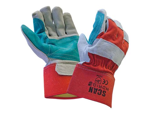 Scan 6002 Heavy-Duty Rigger Gloves - Large