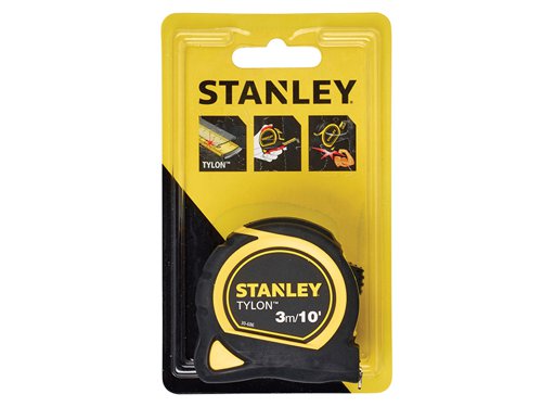 STANLEY® 0-30-686 Tylon™ Pocket Tape 3m/10ft (Width 13mm) Carded