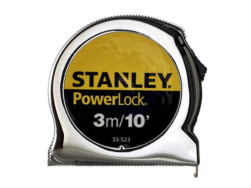 STANLEY® 0-33-523 PowerLock® Classic Pocket Tape 3m/10ft (Width 19mm)