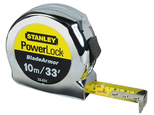 STANLEY® 0-33-531 PowerLock® BladeArmor® Pocket Tape 10m/33ft (Width 25mm)