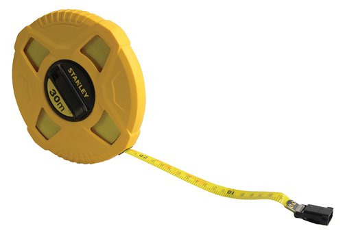 STANLEY® 0-34-297 Closed Case Fibreglass Long Tape 30m (Width 13mm)