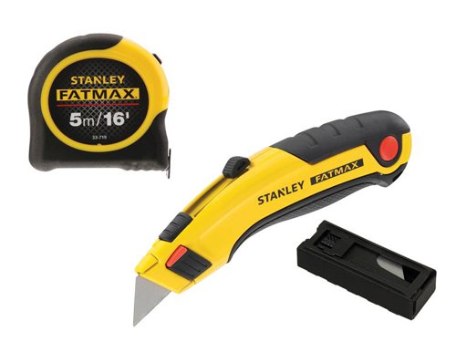 STANLEY® FMHT43257-0 FatMax® Triple Pack - Tape, Retractable Knife and Blades