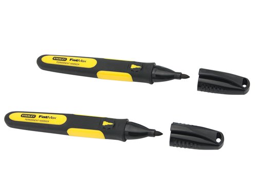 STANLEY® 0-47-312 Fine Tip Marker Black (Pack 2)