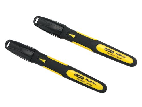 STANLEY® 0-47-312 Fine Tip Marker Black (Pack 2)