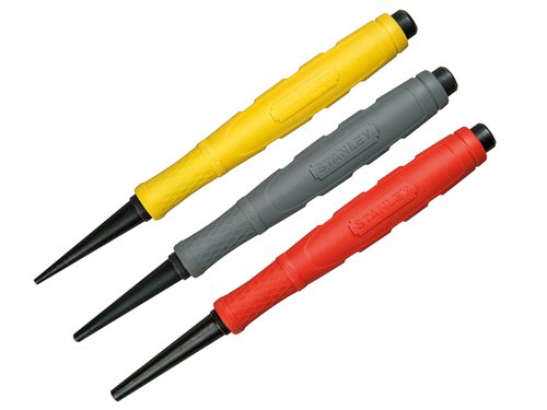 STANLEY® 0-58-930 DynaGrip™ Nail Punch Set, 3 Piece