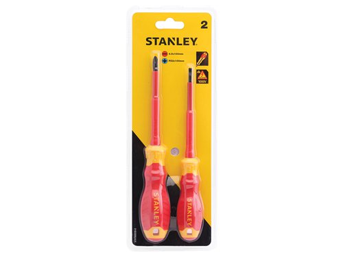 STANLEY® STHT60030-0 FatMax® VDE Insulated Screwdriver Set, 2 Piece