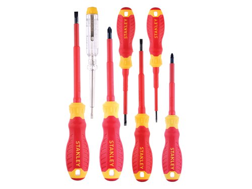 STANLEY® STHT60031-0 FatMax® VDE Insulated Screwdriver Set, 7 Piece