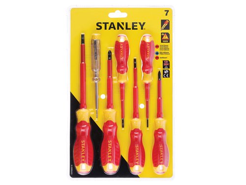 STANLEY® STHT60031-0 FatMax® VDE Insulated Screwdriver Set, 7 Piece