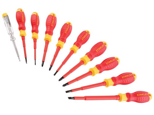 STANLEY® STHT60032-0 FatMax® VDE Insulated Screwdriver Set, 10 Piece