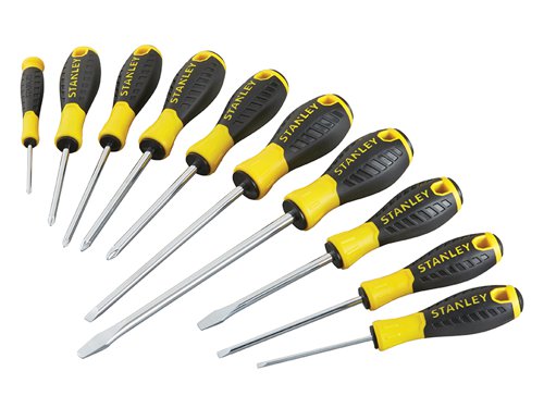 STANLEY® STHT0-60211 0-60-211 Essential Screwdriver Set, 10 Piece