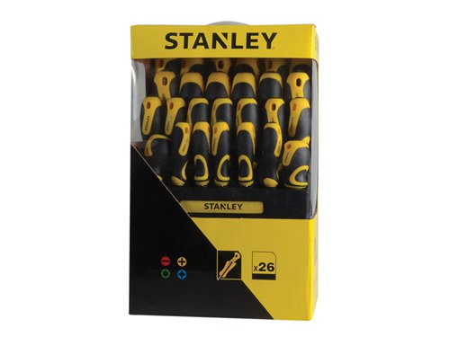 STANLEY® STHT0-62142 062142 Screwdriver Set in Rack, 26 Piece