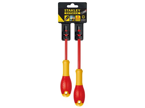 STANLEY® FMHT0-62649 FatMax® VDE Insulated Borneo PZ Scewdriver Set, 2 Piece