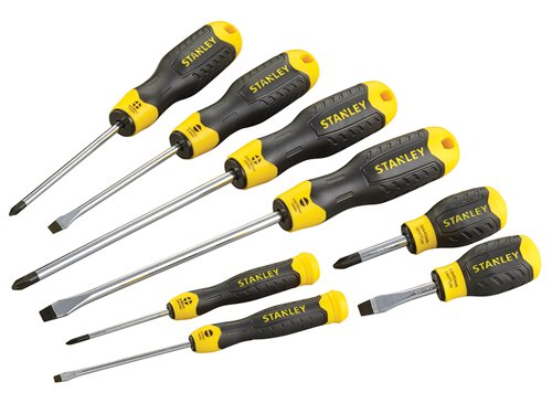 STANLEY® 0-65-011 Cushion Grip Screwdriver Set, 8 Piece