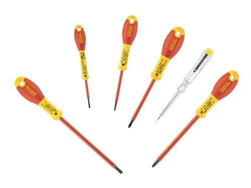 STANLEY® 0-65-441 FatMax® VDE Insulated Screwdriver Set, 6 Piece