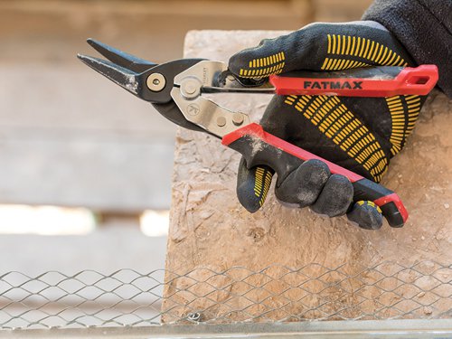 STANLEY® FMHT73755-0 FatMax® Red Ergo Aviation Snips Left Cut 250mm (10in)
