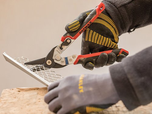 STANLEY® FMHT73755-0 FatMax® Red Ergo Aviation Snips Left Cut 250mm (10in)