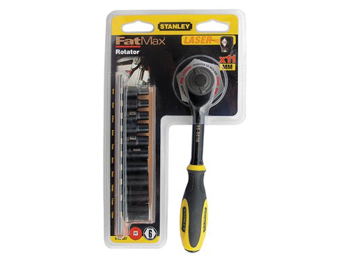 STANLEY® 0-94-607 FatMax® Rotator Socket Set of 11 Metric 1/4in Drive