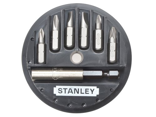 STANLEY® 1-68-737 Slotted/Phillips/Pozidriv Insert Bit Set, 7 Piece