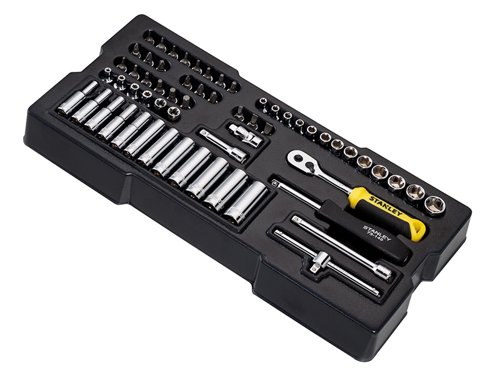 STANLEY® STMT1-74175 Transmodule System 1/4in Drive Metric Socket Set 60 Piece