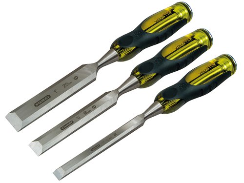 STANLEY® 2-16-268 FatMax® Bevel Edge Chisel with Thru Tang Set, 3 Piece