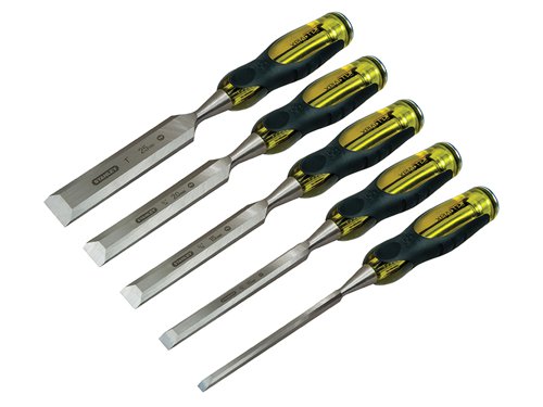 STANLEY® 2-16-269 FatMax® Bevel Edge Chisel with Thru Tang Set, 5 Piece