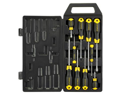 STANLEY® 2-65-014 Cushion Grip Screwdriver Set, 10 Piece