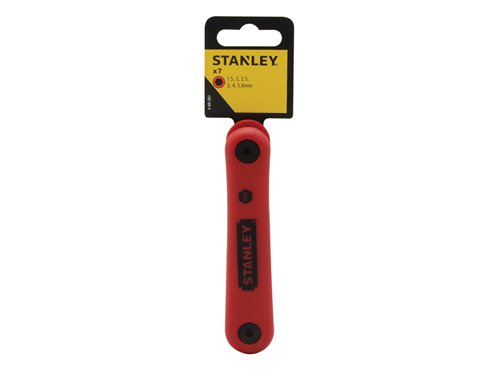 STANLEY® 4-69-261 Folding Hexagon Key Set,7 Piece (1.5-6mm)