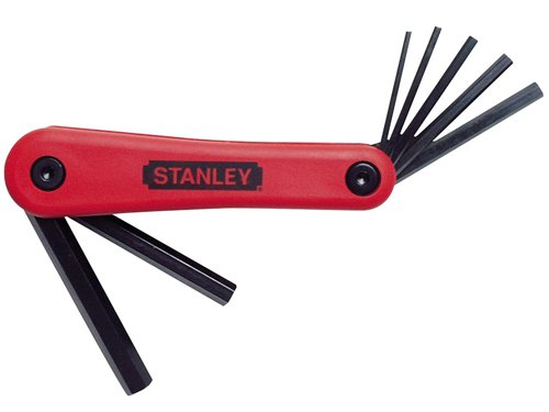 STANLEY® 4-69-262 Folding Hexagon Key Set, 7 Piece (2.5-10mm)