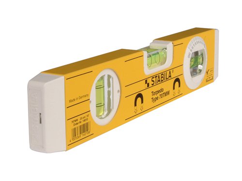 Stabila 14010 70TMW Torpedo Level 26cm Magnetic Base & Rotatable Angle Vial