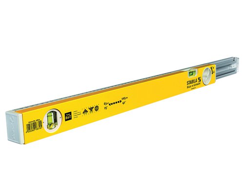 Stabila 18879 80T Telescopic Spirit Level 2 Vials 63-105cm