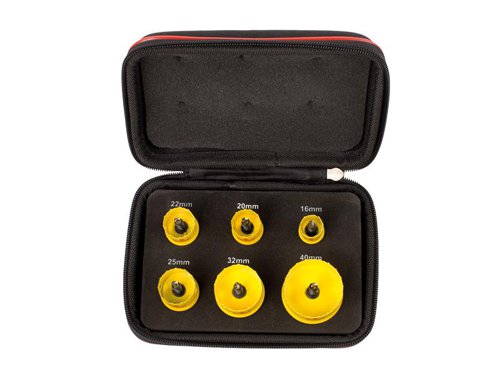Starrett KCS06001 Cordless Smooth Cut Bi-Metal Holesaw Kit, 6 Piece