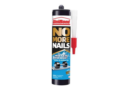UniBond 2675534 No More Nails Waterproof Interior / Exterior - Solvent-Free 300ml