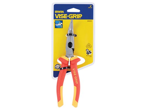 IRWIN Vise-Grip 10505870 High Leverage VDE Bent Nose Pliers 200mm (8in)