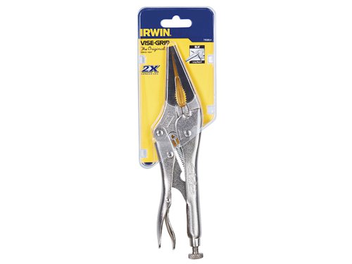IRWIN Vise-Grip T1502EL4 9LNC Long Nose Locking Pliers 225mm (9in)