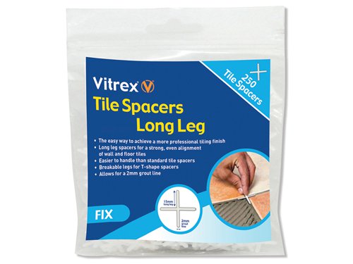 Vitrex LLS5250 Long Leg Spacer 5mm (Pack 250)