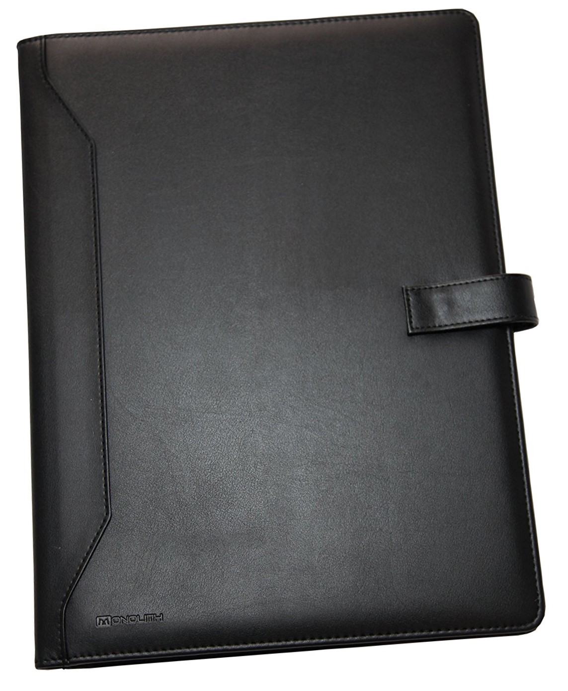 Monolith Conf Foldr PU w/Pad A4 Black