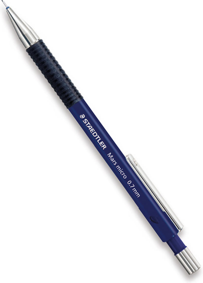 Staedtler 775 Mars Micro Automatic Pencil with Rubber Grip 0.7mm Lead BX10