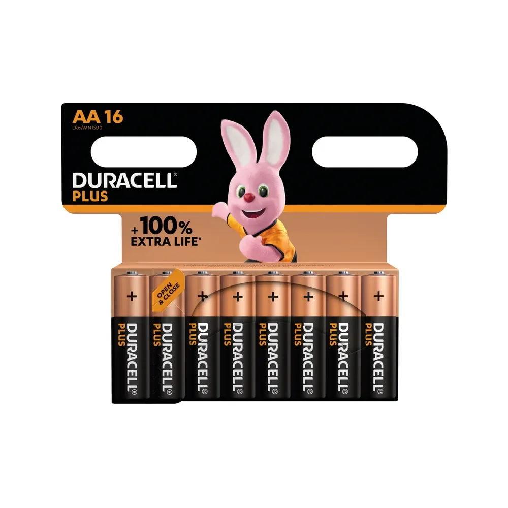 Duracell Plus MN1500 AA Pk16