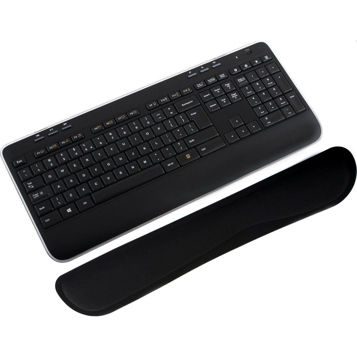 Pavo Keyboard wrist support memory foam Black